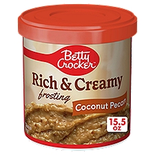 Betty Crocker Rich & Creamy Coconut Pecan Frosting, 15.5 oz, 15.5 Ounce