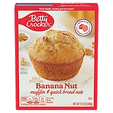 Betty Crocker Banana Nut, Muffin & Quick Bread Mix, 12.3 Ounce