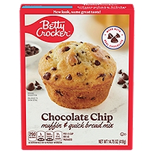 Betty Crocker Chocolate Chip Muffin and Quick Bread Mix, 14.75 Ounce