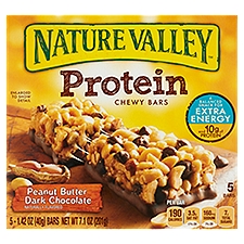 Nature Valley Peanut Butter Dark Chocolate, Protein Chewy Bars, 7.1 Ounce