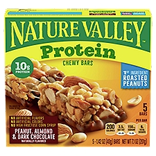 Nature Valley Peanut, Almond & Dark Chocolate, Protein Chewy Bars, 7.1 Ounce
