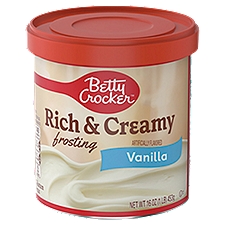 Betty Crocker Frosting, Rich & Creamy Vanilla, 16 Ounce