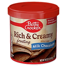 Betty Crocker Rich & Creamy Milk Chocolate, Frosting, 16 Ounce