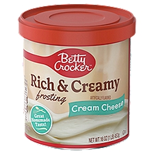 Betty Crocker Frosting, Rich & Creamy Cream Cheese, 16 Ounce