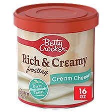 Betty Crocker Rich & Creamy Cream Cheese Frosting, 16 oz, 16 Ounce