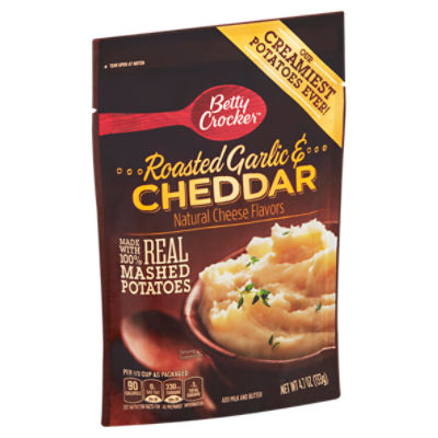 Betty Crocker Mashed Potatoes, Roasted Garlic & Cheddar