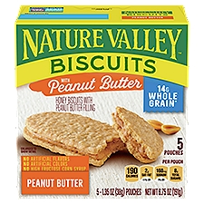 Nature Valley Peanut Butter, Honey Biscuits, 1.4 Ounce