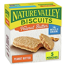 Nature Valley Honey Biscuits with Peanut Butter Filling, 1.35 oz, 5 count