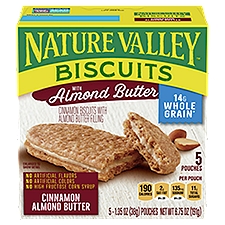 Nature Valley Almond Butter, Cinnamon Biscuits, 6.75 Ounce