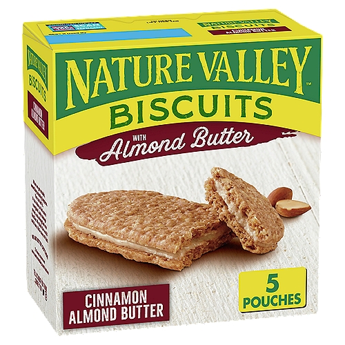 Nature Valley Cinnamon Almond Butter Biscuits, 1.35 oz, 5 count