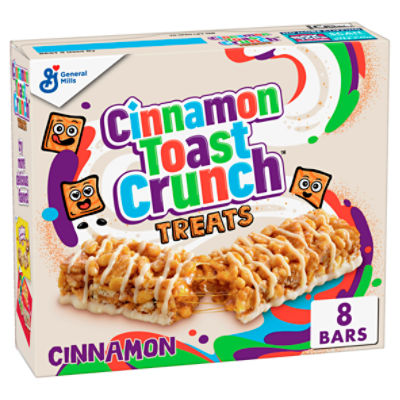 General Mills Cinnamon Toast Crunch Cinnamon Treats Bars, 0.85 oz, 8 count, 6.8 Ounce