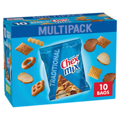 Chex Mix Traditional Savory Snack Mix Multipack, 1.75 oz, 10 count