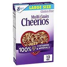 General Mills Cheerios Multi Grain Lightly Sweetened Cereal Large Size, 12 oz