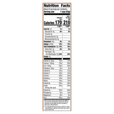 Chex Honey Nut Cereal, 12.5 oz Ingredients - CVS Pharmacy