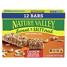 Nature Valley Cashew Chewy Granola Bars Value Pack, 1.2 oz, 12 count