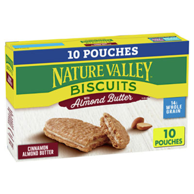 Nature Valley Cinnamon Almond Butter Biscuits, 1.35 oz, 10 count