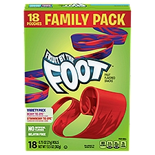 Fruit by the Foot Fruit Flavored Snacks Mega Pack, 0.75 oz, 18 count
