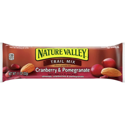 Nature Valley Fruit & Nut Cranberry & Pomegranate Chewy Trail Mix Granola Bars, 1.1 oz, 6 count
