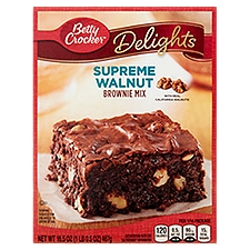 Betty Crocker Supreme Walnut, Brownie Mix, 16.5 Ounce