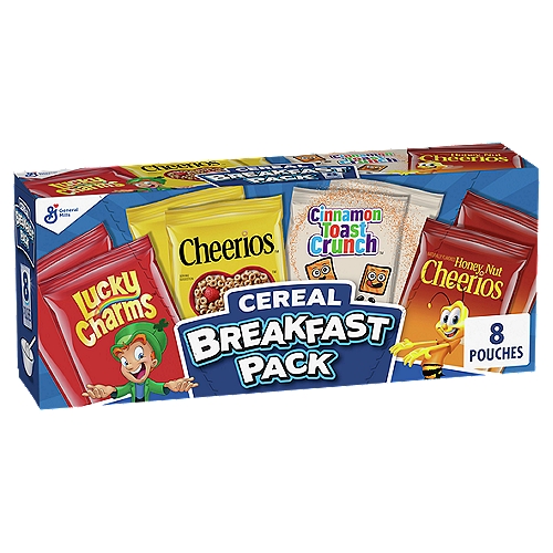 General Mills Breakfast Pack Cereal, 8 count, 9.14 oz