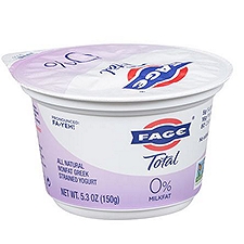 Fage Total  0% Milkfat All Natural Nonfat, Greek Strained Yogurt, 5.3 Ounce