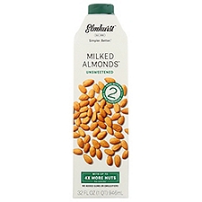 Elmhurst Unsweetened Milked Almonds, 32 fl oz