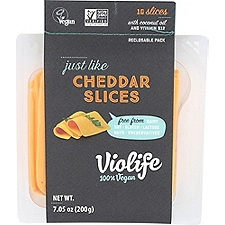 Violife Just Like Cheddar Slices, 7.05 Ounce