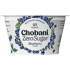 Chobani Yogurt, Zero Sugar Blueberry Flavor, 5.3 Ounce