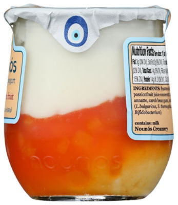 Nounos Peach Passion Low-Fat Greek Yogurt, 5.3 oz