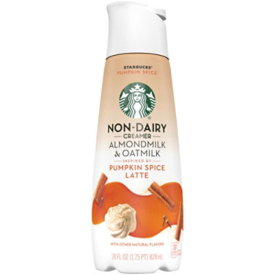 Starbucks Non-Dairy Almondmilk & Oatmilk Pumpkin Spice Coffee Creamer, 28 fl oz