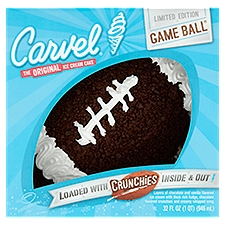 Carvel Game Ball The Original Ice Cream Cake Limited Edition, 32 fl oz, 32 Fluid ounce