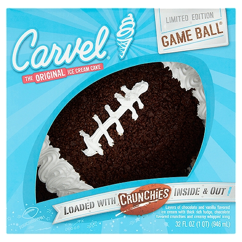Carvel Game Ball The Original Ice Cream Cake Limited Edition, 32 fl oz