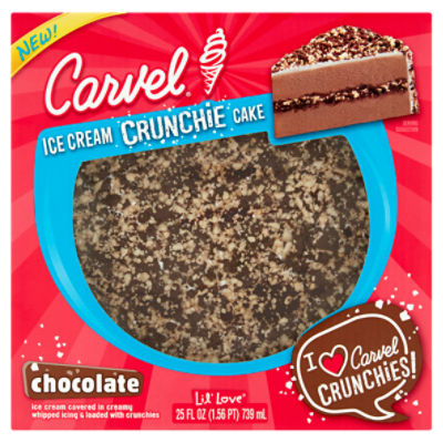 Carvel Lil' Love Chocolate Crunchie Ice Cream Cake, 25 fl oz, 5.13 Pound