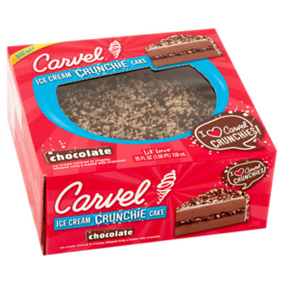 Carvel Lil' Love Ice Cream Cake, Chocolate and Vanilla Ice Cream and  Crunchies,25floz, Frozen