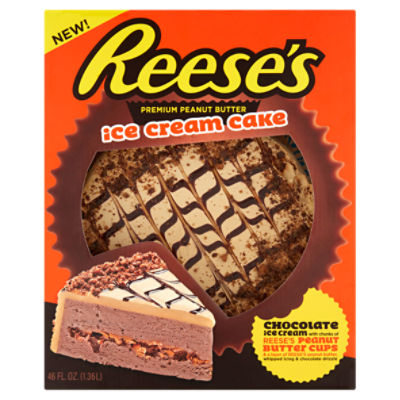 Reese's Premium Peanut Butter Ice Cream Cake, 46 fl oz, 46 Fluid ounce