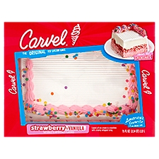 Carvel The Original Strawberry & Vanilla Ice Cream Cake, 75 fl oz, 75 Fluid ounce