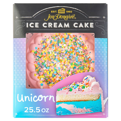 Jon Donaire Unicorn Ice Cream Cake, 25.5 oz