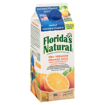 Florida s Natural No Pulp Orange Juice with Calcium Vitamin D