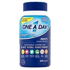 One A Day Tablets, Men's Complete Multivitamin, 200 Each