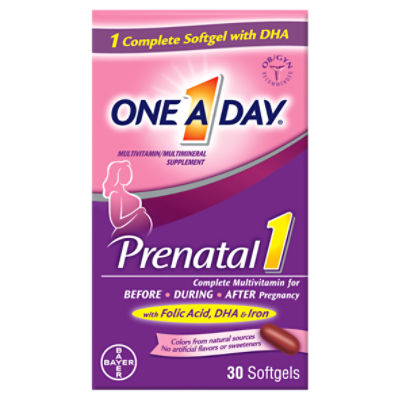 One A Day Women's Prenatal 1 Softgels, 30 count ShopRite