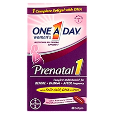 One A Day Women's Prenatal 1 Multivitamin Supplement, 30 Each