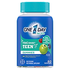One A Day VitaCraves for Him Teen Multivitamin/Multimineral Supplement, 60 count