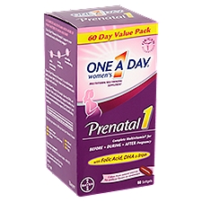 One A Day Women's Prenatal 1 Softgels 60 Day Value Pack, 60 count