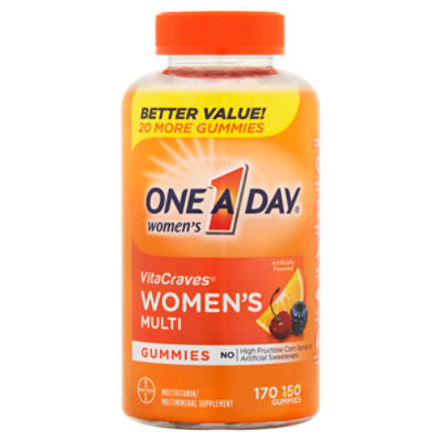 One A Day VitaCraves Women's Multi Gummies, 170 count
