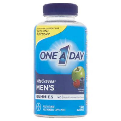 One A Day VitaCraves Men's Multivitamin/Multimineral Supplement, 170 count