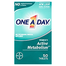 One A Day Women's Active Metabolism Multivitamin/Multimineral Supplement, 50 count, 50 Each