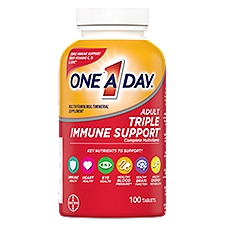One A Day Adult Triple Immune Support Complete Multivitamin/Multimineral Supplement, 100 count