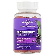 One A Day Elderberry Gummies Dietary Supplement, 60 count