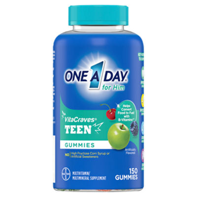 One A Day VitaCraves for Him Teen Multivitamin/Multimineral Supplement, 150 count, 150 Each