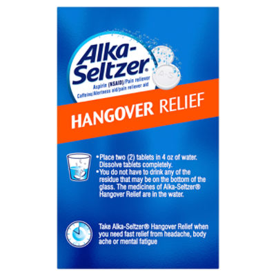 Alka-Seltzer Hangover Relief Orange Effervescent Tablets, 20 ct - Kroger